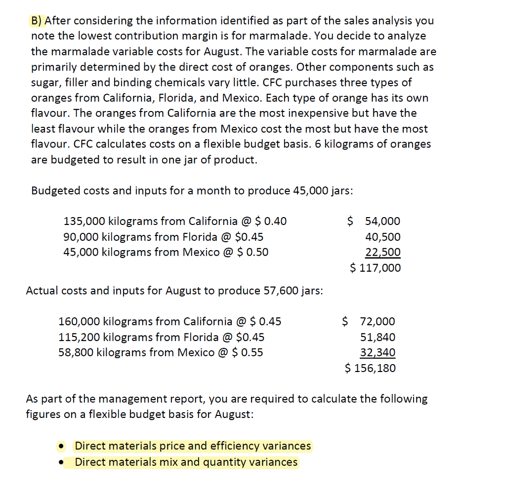 a large organization which has several divisions in the food fields. Their