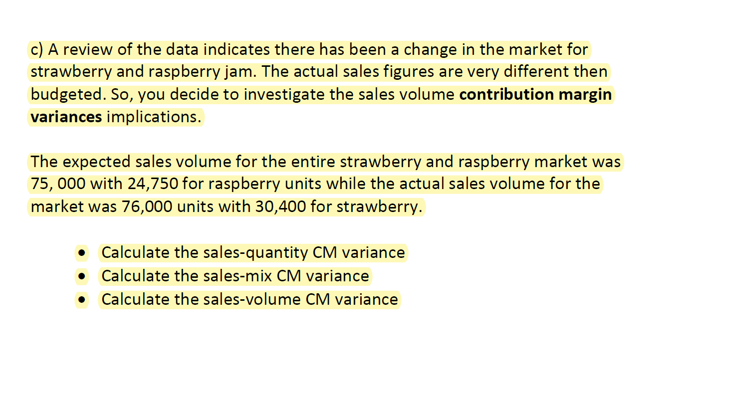 jam and marmalade division produce 5 types of sandwich spreads which it