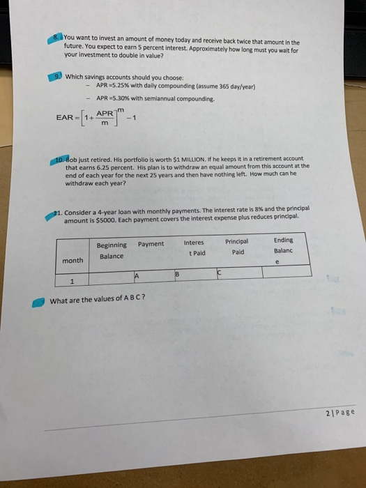 for dummies. no excel functions. please explain acroynms and formulas for fulla