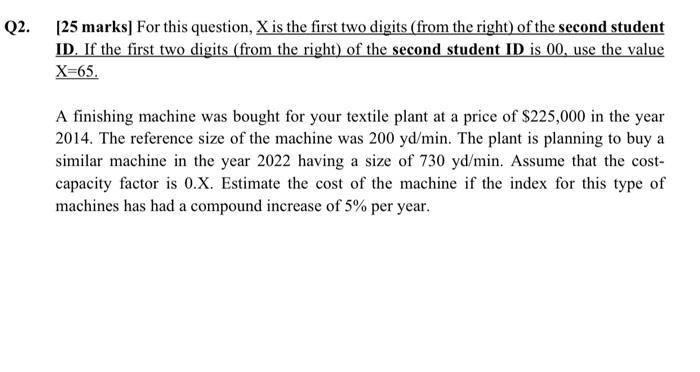 asappppp [25 marks] For this question, X is the first two digits