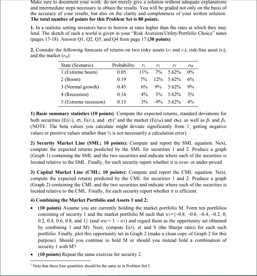  Make sure to document your work: do not merely give a