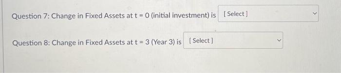 THERE IS A DROPDOWN MENU FOR EACH QUESTION. MAKE SURE YOU ANSWER