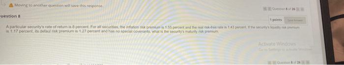 Supposebank onders a repurchase agreement in which it agrees to sell roury