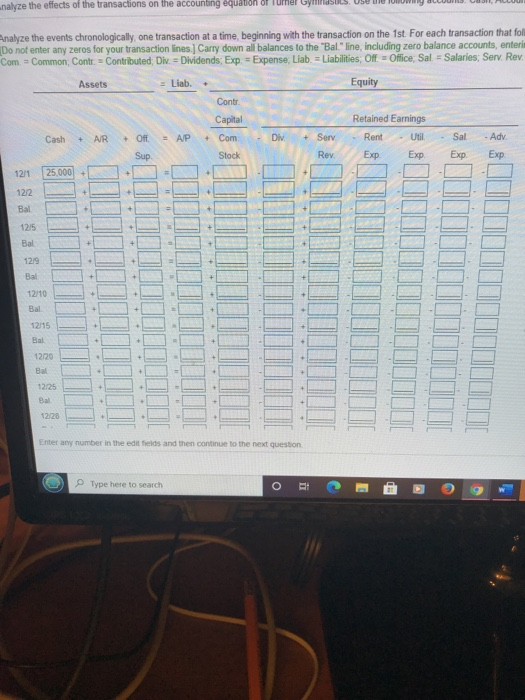 transaction that follows the transaction on the 1st, calculate the balance in