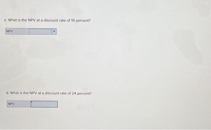 For the following set of cash flows, a. What is the NPV