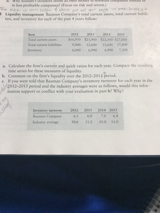 Arias recently inherited a stock portfolio from his uncle. Wishing to learn