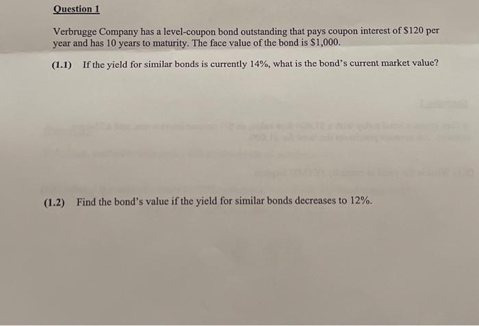  Please show all work for the questions including formulas. Thank you!!