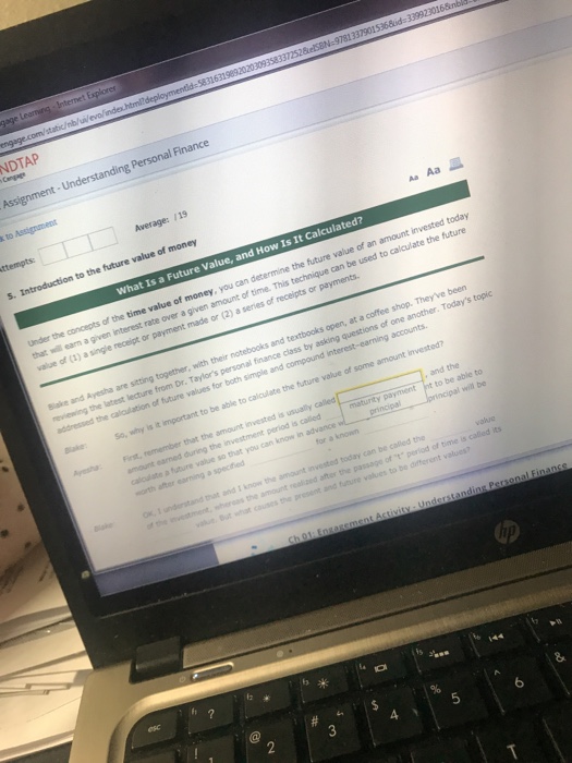  NDTAP Finance Average: 71 Aa Aa to the future value of