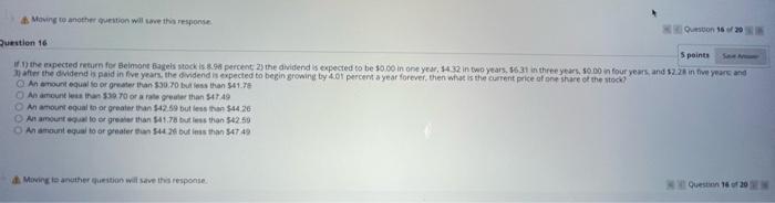  Moving to another question will save this response Question 16 5