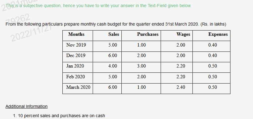  This is a subjective question, hence you have to write your