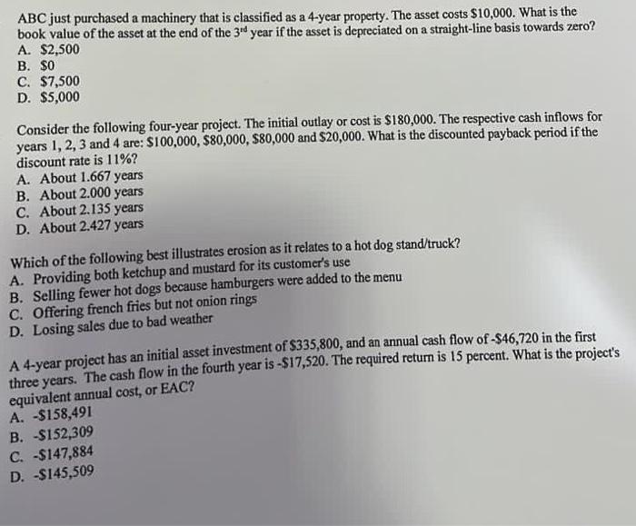  Answer all 4 mcqs correct pls with logical answer. If try