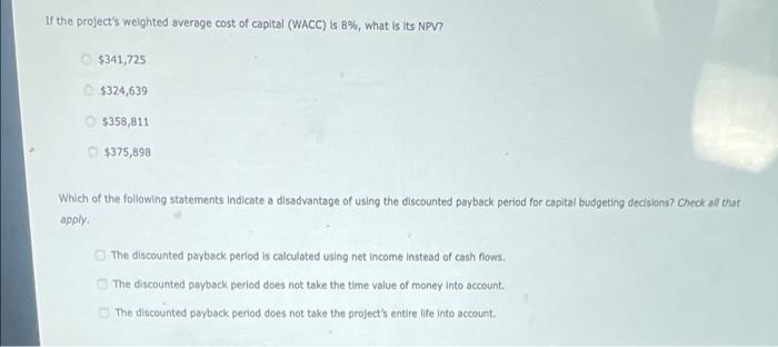 period provide? Suppose Praxis Corporation's CFO is evaluating a project with the