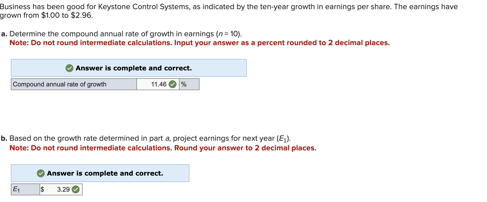  need d and e please! Business has been good for Keystone