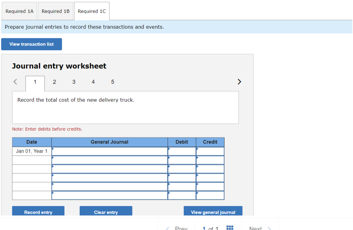 in sales tax for a new delivery truck estimated to have a