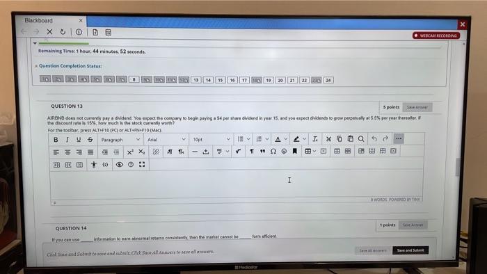  AIRBNB does not currently pay a dividend. You expect the company