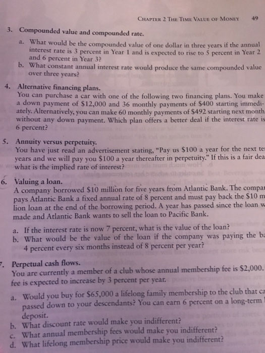  Compounded value and compounded rate. a. What would be the compounded
