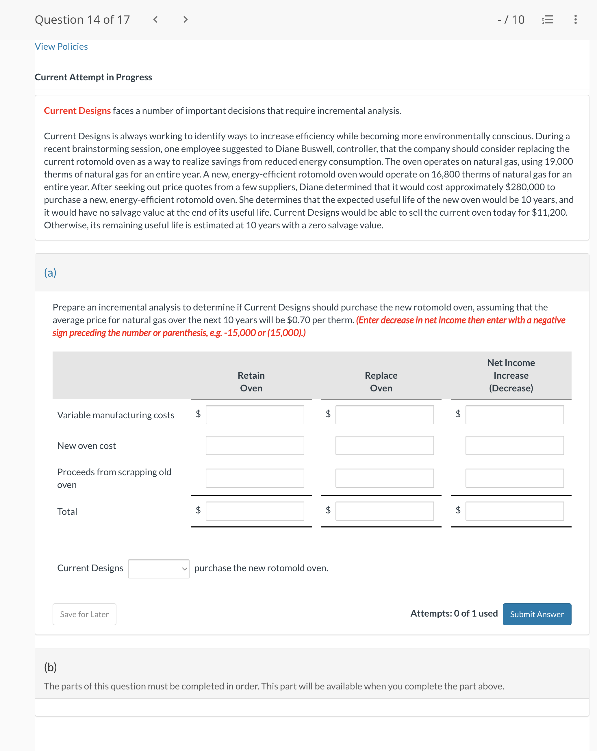  Current Attempt in Progress Current Designs faces a number of important