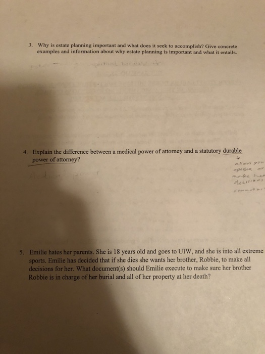  3. Why is estate planning important and what does it seek