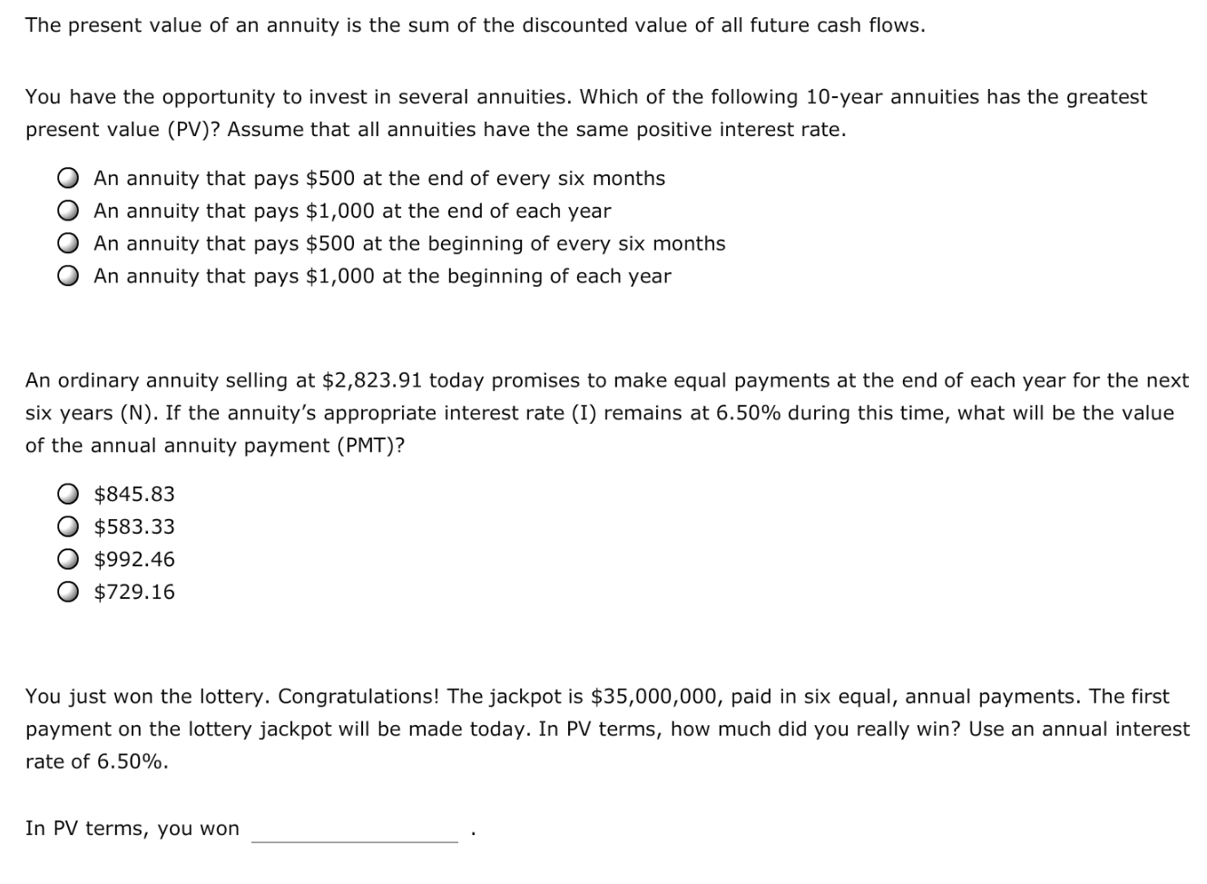 years in the future, assuming that no additional deposits or withdrawals are
