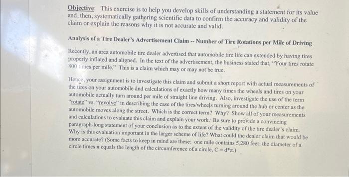 pls help Objective: This exercise is to help you develop skills of