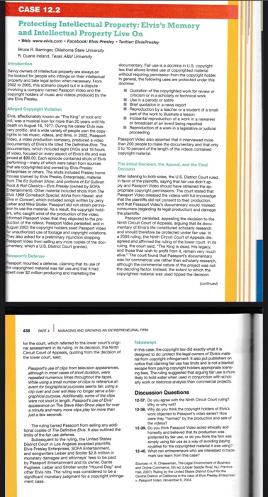 what is this case study about? wowe More CASE 12.2 Protecting Intellectual