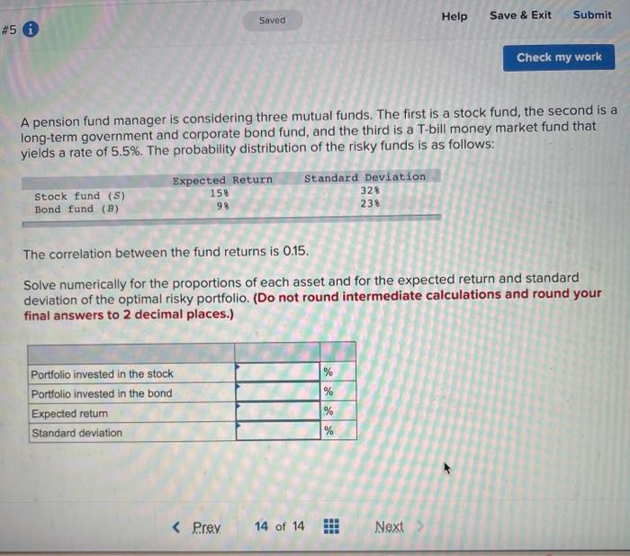  Saved Help Save & Exit Submit #5 Check my work A