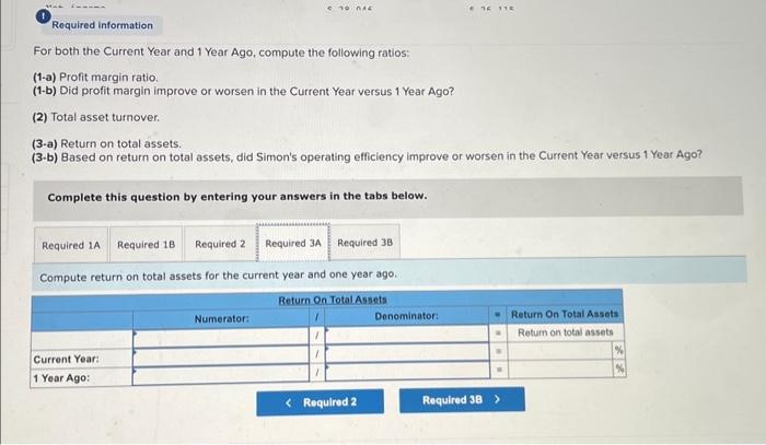ago, follow. The company's income statements for the current year and 1