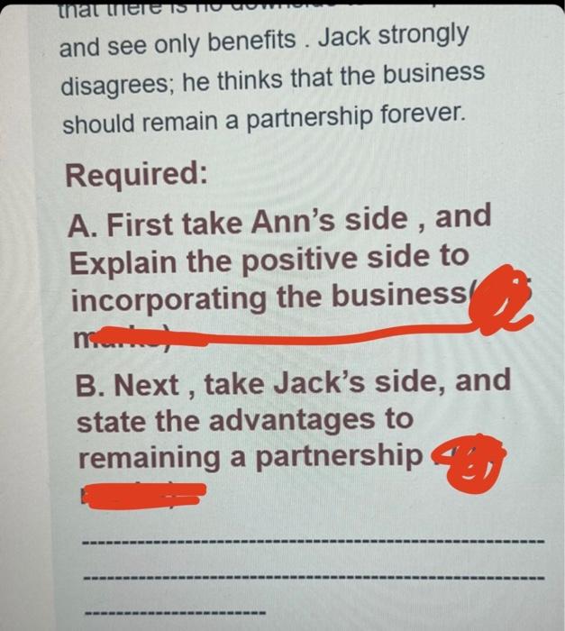 have been partners for several years. Their firm, A& J Tax preparation,