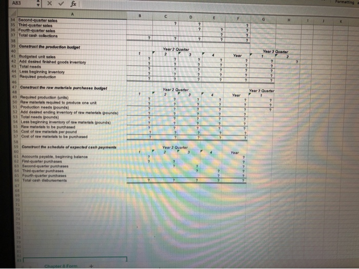 own worksheet version of the Review Problem in the text. Chapter 8:
