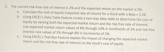 Having trouble with this problem. If possible, show work in excel. Thank