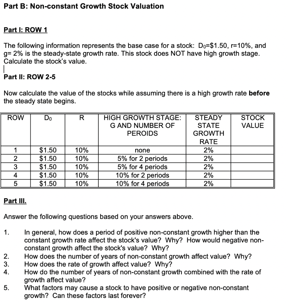 !!!!! PLEASE ANSWER PART III !!!!! !!!!! My answers for the problems