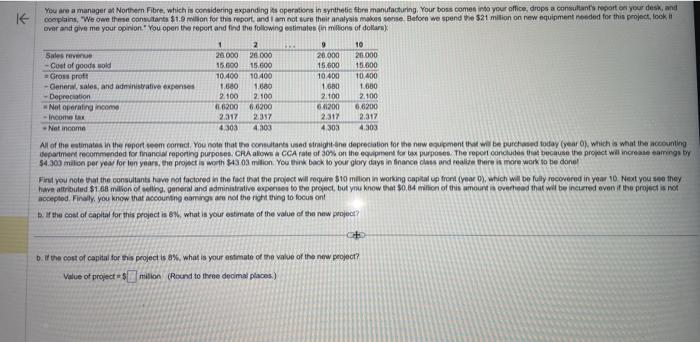 ! over and give me your opinion- Yous open the roport and