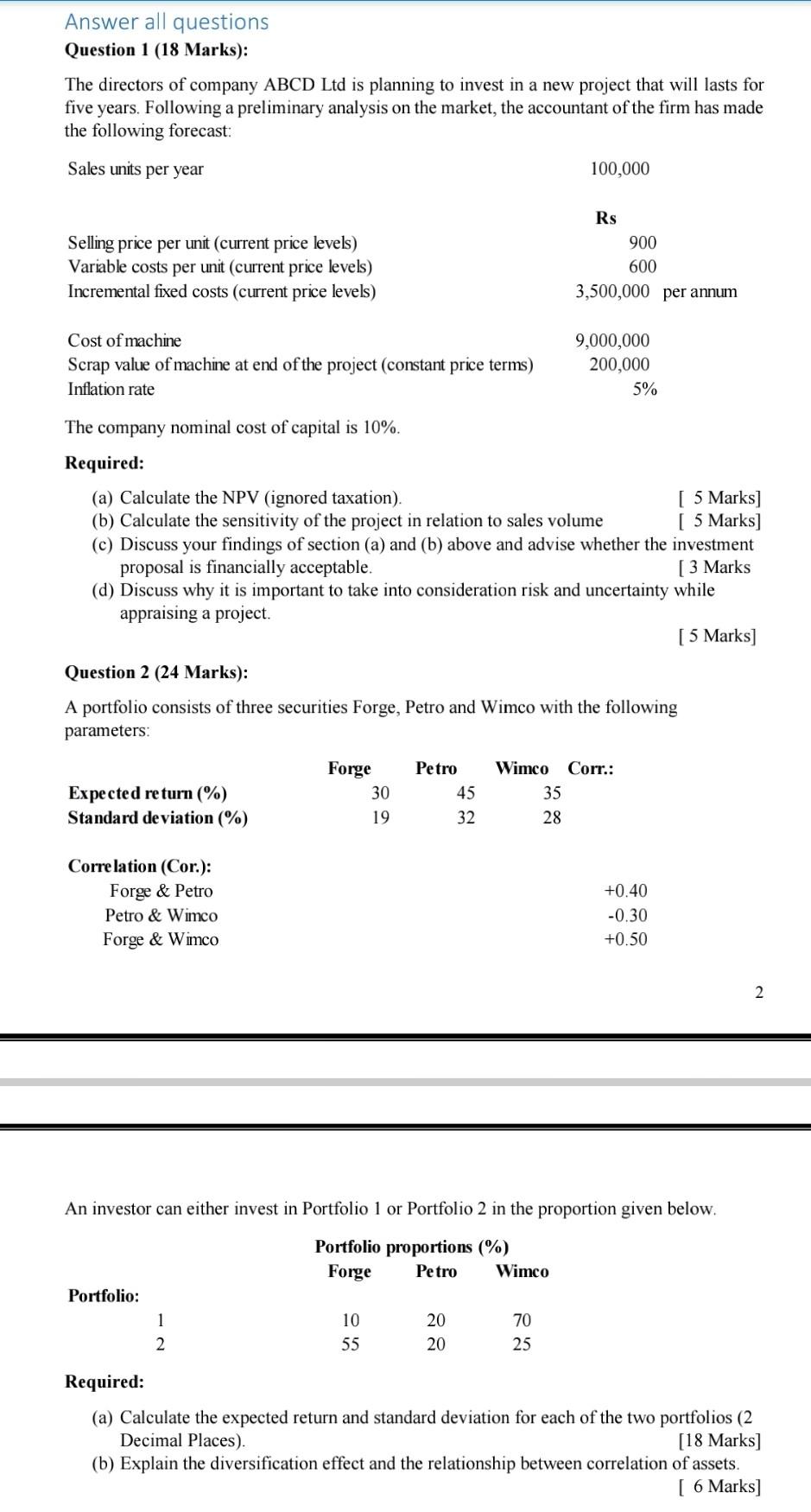 Pls do needful.. need quality work. thank you Answer all questions