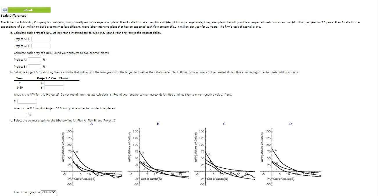 eBook Scale Differences The Pinkerton Publishing Company is considering two mutually