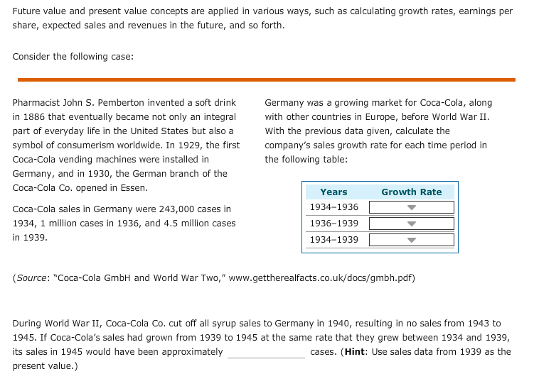  Future value and present value concepts are applied in various ways,