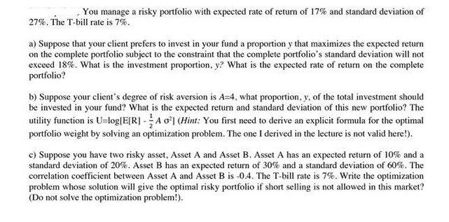  Please calculate on a paper dont use excel formulas You manage