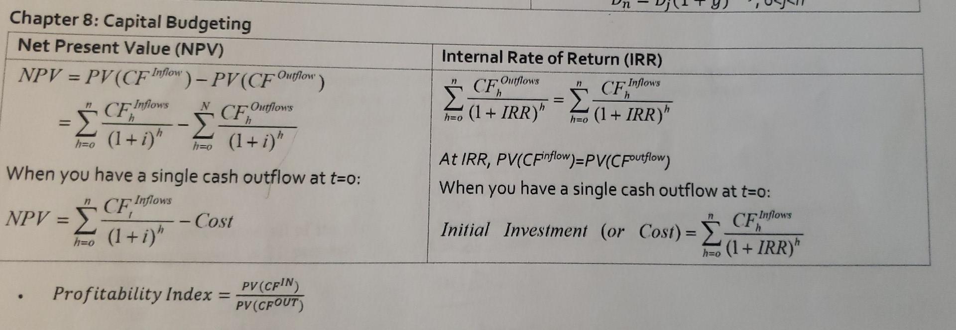 excel or a calculator? a 2. A project will produce cash inflows