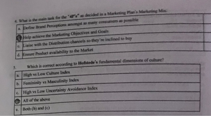 please answer both questions 4. What is the main task for the