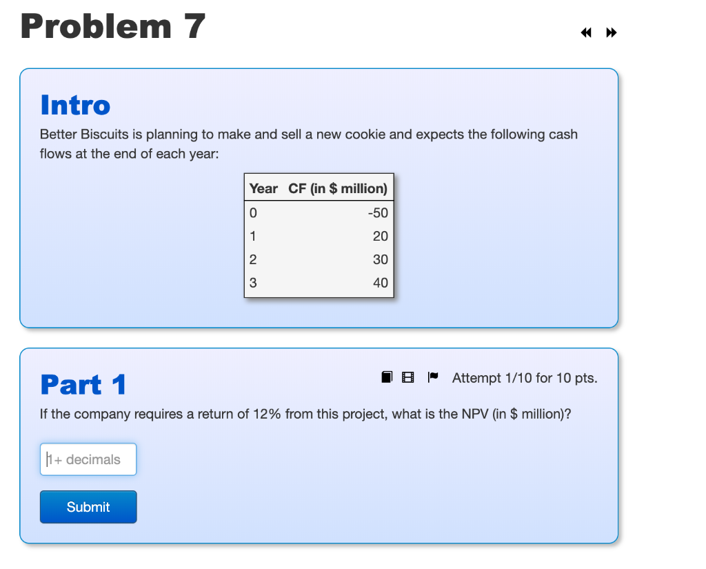 Problem 7 Intro Better Biscuits is planning to make and sell