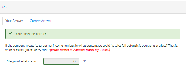 and 60% fixed); direct materials $500,780; direct labor $284,200; administrative expenses $264,600