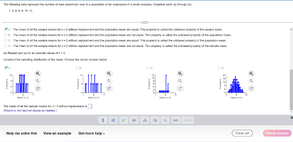 can you show your work please The following data represent the number