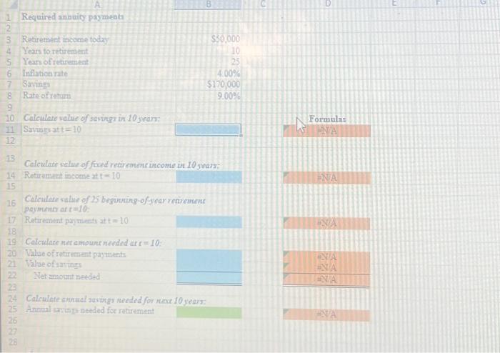 please help easy 1 Required snuuip paymeats 1211 Savingat t=10 $5,000 10