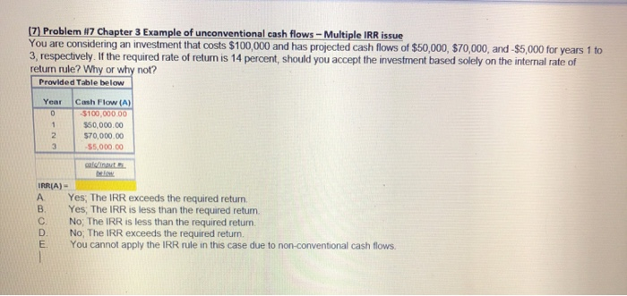 i need this in excel formulas (7) Problem 117 Chapter 3 Example