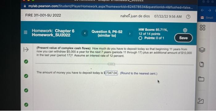  (Present value of complex cash flows) How much do you have