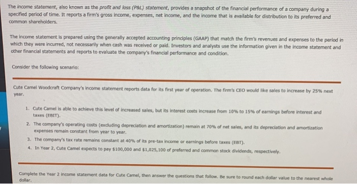  please help! thx :-) The income statement, also known as the