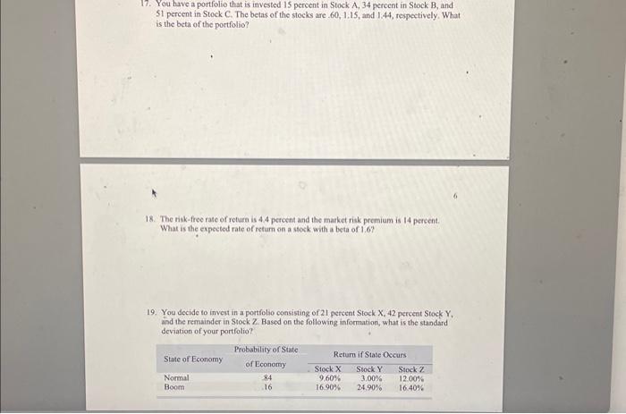  These need to be computed on a calculator using N, PV,