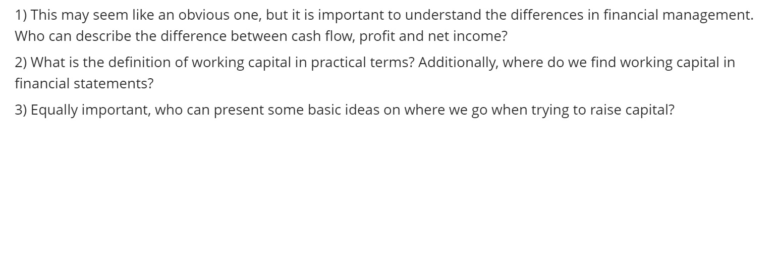 1) This may seem like an obvious one, but it is