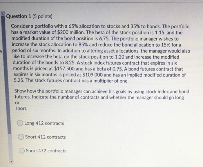 anyone know how to do this? thanks Question 1 (5 points) Consider