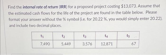 can i get help with theses please Find the internal rate of