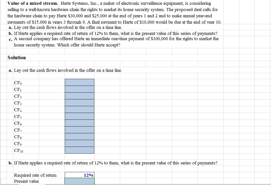 Please show me how you would do it with formulas Value